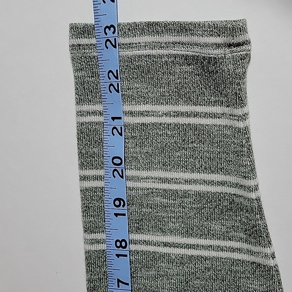 MIX by 41Hawthorn Striped Open Front Cardigan Sweater XL Green White Long Sleeve - Picture 13 of 13